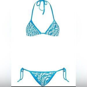 Authentic FENDI FF Vertigo Triangle Bikini Set with dust bag